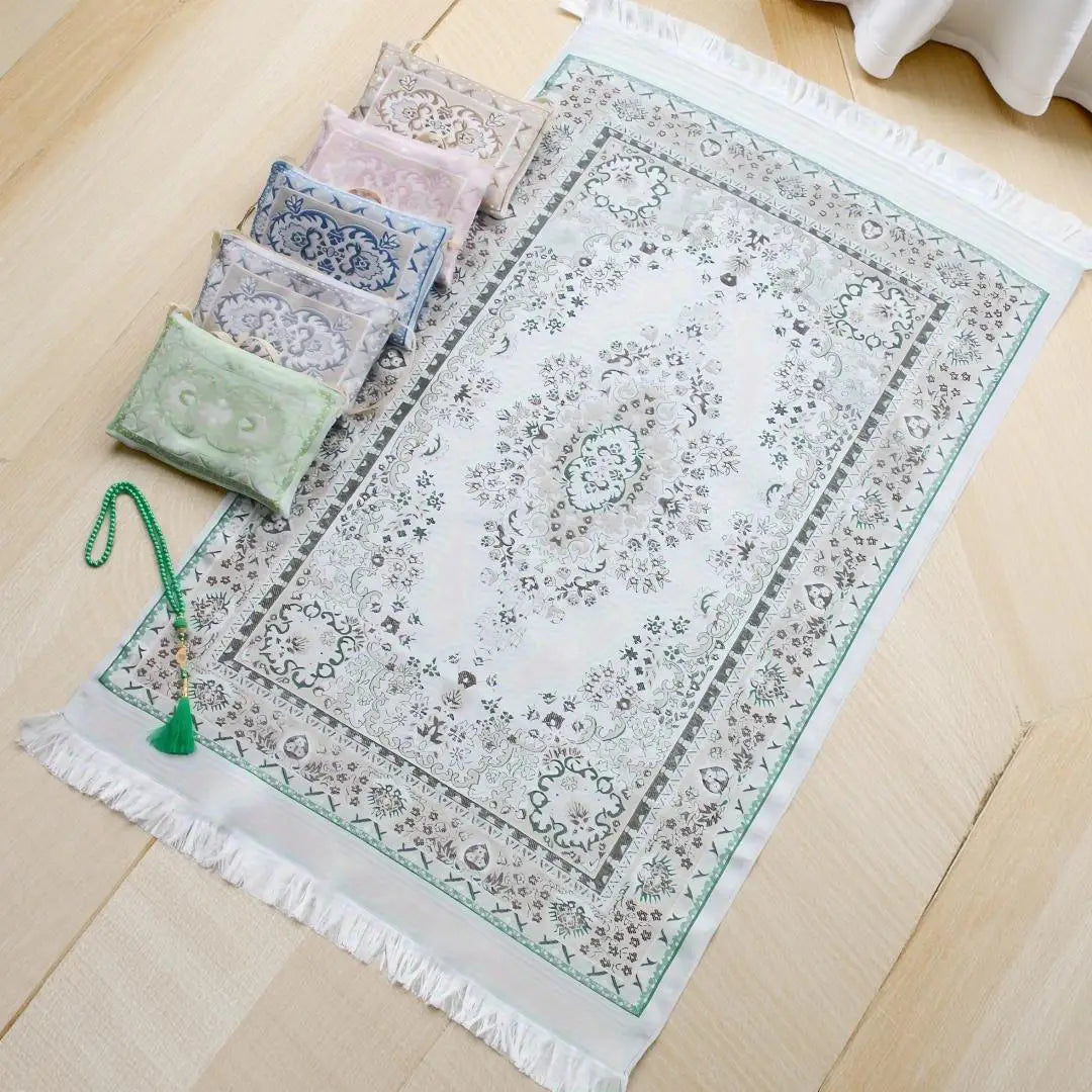 Prayer Rug With Prayer Beads with Travel Bag