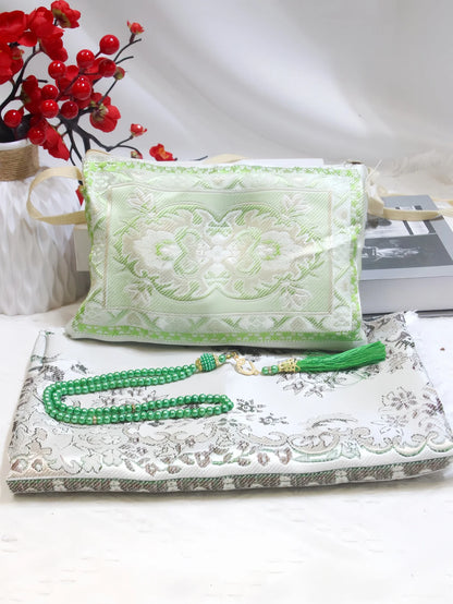Prayer Rug With Prayer Beads with Travel Bag